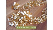 Beads Pendants Stone Casandra Necklace